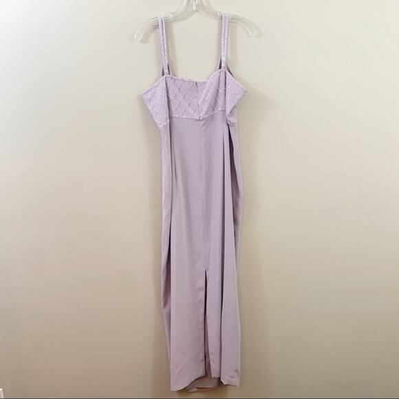 Montage Collection by Mon Cheri Sleeveless Maxi Beaded Lavender Wedding Dress - Picture 8 of 8